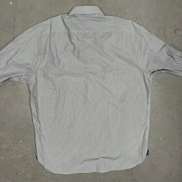 Samuelsohn Thomas Mason Dress Shirt French Cuffs Italy Striped 17 1/2 XL - Picture 12 of 12